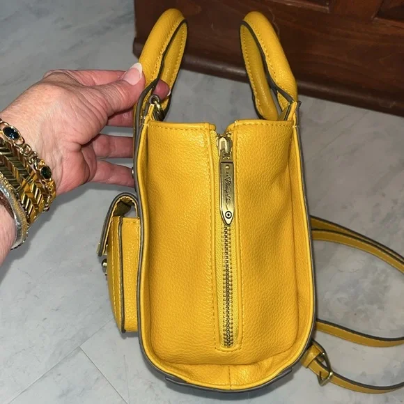 Philip Lim  Satchel. Crossbody Bag  mustard color  Expanding sides  Vegan   NWOT - Picture 7 of 15